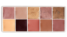 Палетка MAQPRO Fard Creme тени для век из 10 матовых и перламутровых цветов AK106 15 мл