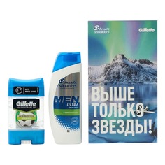 Косметический набор для тела и волос подарочный Head & Shoulders для мужчин 2 предмета