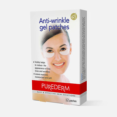 Патчи для глаз Purederm гелевые, против морщин, 6 шт.