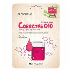Маска тканевая для лица S+miracle Coenzyme Q10 Essence Mask увлажняющая 25 г