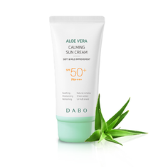 Солнцезащитный крем DABO ALOE VERA CALMING SUN CREAM SPF50+ PA++++
