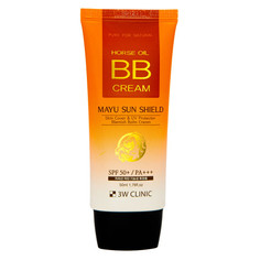 ББ крем на основе лошадиного масла 3W Clinic Horse Oil BB Cream SPF50