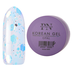 Гель для дизайна ногтей Patrisa Nail KOREAN GEL Opal камифубуки, 5 г