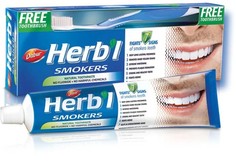 Зубная паста Dabur Herb’l Smokers отбеливающая 150 гр в комплекте с зубной щеткой