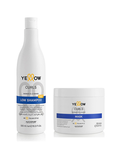 Набор YELLOW для кудрявых и вьющихся волос Curls шампунь 500 мл + маска 500 мл