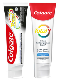 Набор зубной пасты Colgate Total Глубокое очищение + Профессиональная Чистка по 75 мл