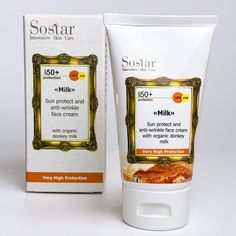 Крем против морщин Sostar с SPF 50 и с молоком ослицы 50мл