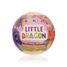 Бурлящий шар для ванны с игрушкой внутри Bambolina Little Dragon 130г