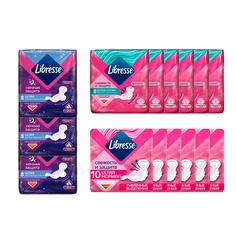 Прокладки женские LIBRESSE Ultra набор ноч 8 шт х 3 уп, суп 8 шт х 6 уп, норм 10 шт х 6 уп