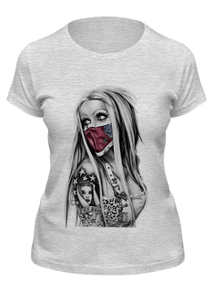 Футболка женская Printio Girl серая S