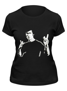 Футболка женская Printio Bruce lee черная M