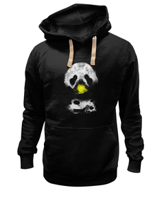 Худи Printio Панда в маске черное 3XL