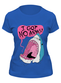 Футболка женская Printio I got no arms! синяя 2XL