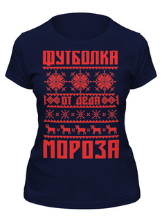 Футболка женская Printio Новый год синяя L