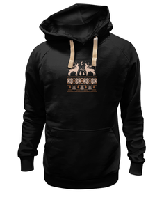 Худи унисекс Printio Норвежский лес красное 2XL