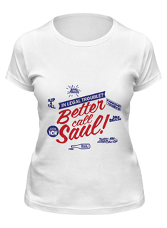 Футболка женская Printio Лучше звоните солу белая L