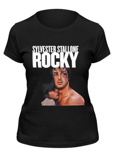 Футболка женская Printio Rocky balboa черная L