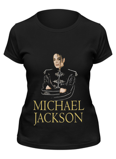 Футболка женская Printio Michael jackson черная XL