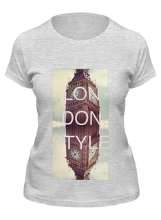 Футболка женская Printio Лондон серая 2XL