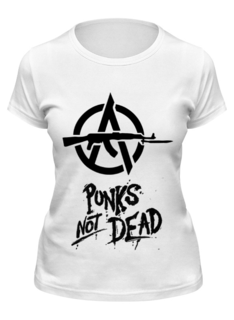 Футболка женская Printio Punks not dead белая 2XL