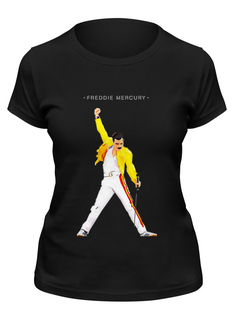 Футболка женская Printio Freddie mercury - queen черная XL