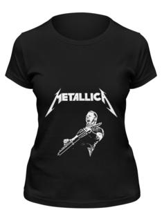 Футболка женская Printio Metallica черная 2XL