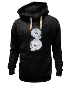 Толстовка унисекс Printio Fish scull / череп аквариум черная XL
