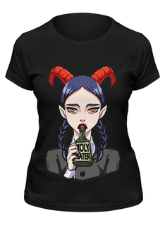 Футболка женская Printio Devil girl черная XL