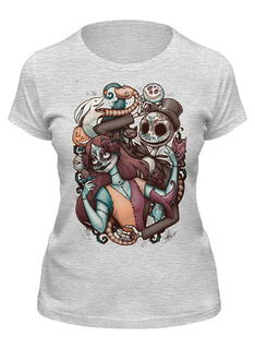 Футболка женская Printio День мёртвых серая L