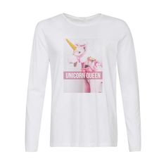 Лонгслив CoolPodarok Unicorn queen. Королева Единорогов