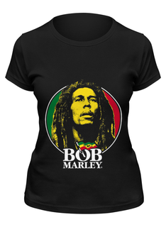 Футболка женская Printio Bob marley черная M