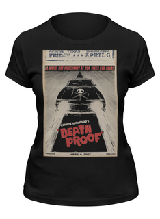 Футболка женская Printio Death proof черная M