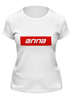 Футболка женская Printio Имя анна серая 2XL