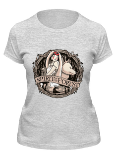 Футболка женская Printio Spirit of the forest серая 2XL