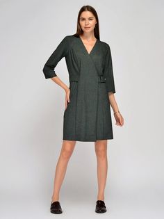 Платье женское Viserdi 90251 зеленое 50 RU