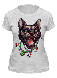 Футболка женская Printio Пантера серая L