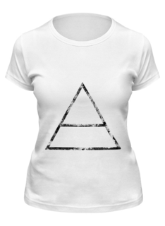 Футболка женская Printio 30 seconds to mars белая 2XL