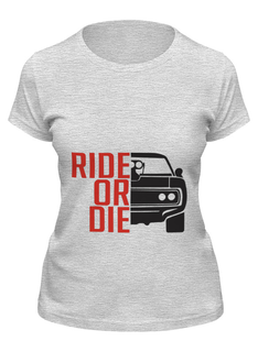 Футболка женская Printio Furious 7 серая M