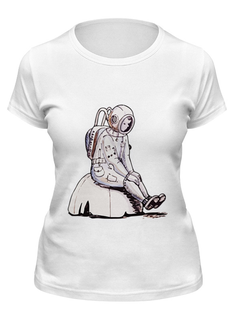 Футболка мужская Printio Одиночество на марсе белая L