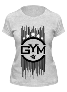 Футболка женская Printio !!! gym !!! серая L