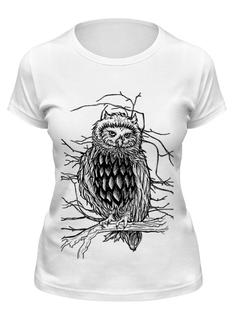 Футболка женская Printio Nightowl белая L