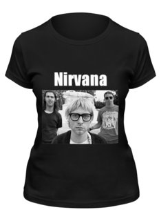 Футболка женская Printio Nirvana черная XL