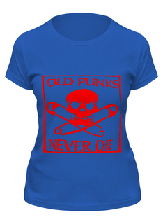 Футболка женская Printio Old punks never die синяя XL