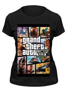 Футболка женская Printio Gta 5 черная XL