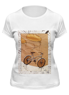 Футболка женская Printio Bycicle&baloons белая M