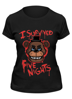 Футболка женская Printio Five nights at freddy черная M