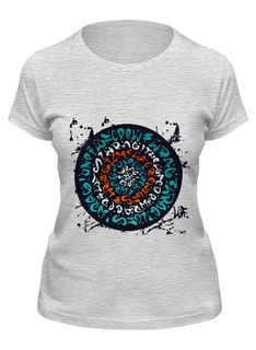 Футболка женская Printio Lofcrew - wragizm circle серая M