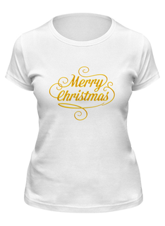 Футболка женская Printio Merry christmas белая 2XL