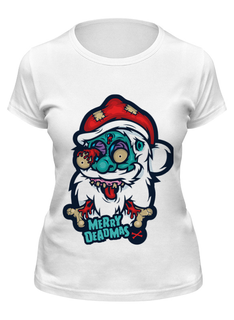 Футболка женская Printio Merry deadmas белая M