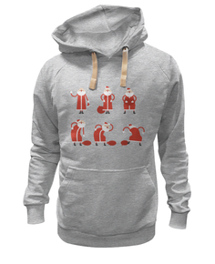 Толстовка унисекс Printio Асана санта серая M